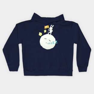 Bunch of Bunnies - Conquering the Moon. Kids Hoodie